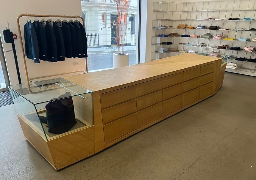 Shopping Display Unit Vinyl Wrapping UK