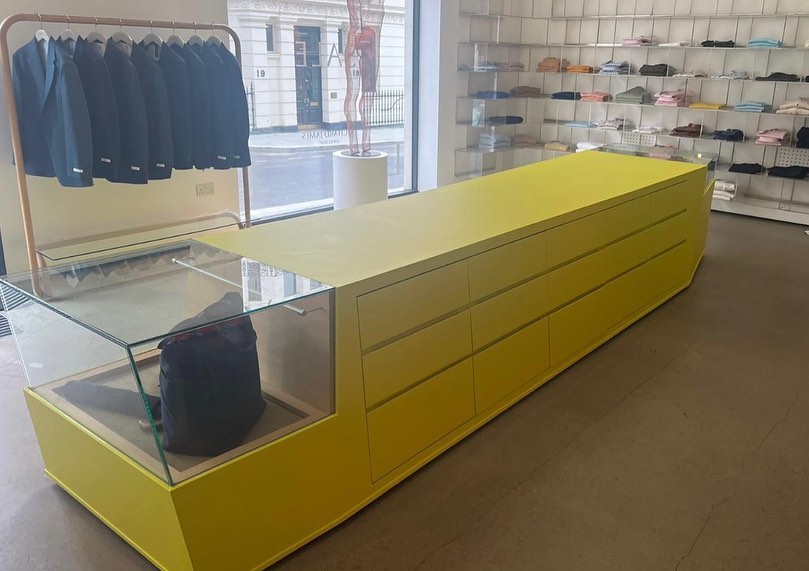 Shopping Display Unit Vinyl Wrapping London UK