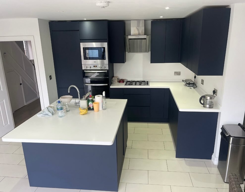 Domestic Kitchen Space Vinyl Wrapping Services London UK